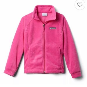 Columbia Bright Pink Full-Zip Fleece Jacket